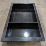 2 Shelves Quartz Niche Black