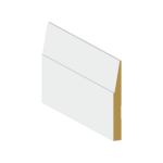 Baseboard Bevel MDF 5"