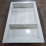 2 Shelves Quartz Niche White